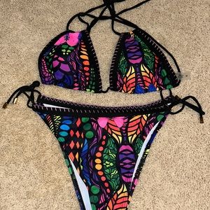 Colorful bikini set